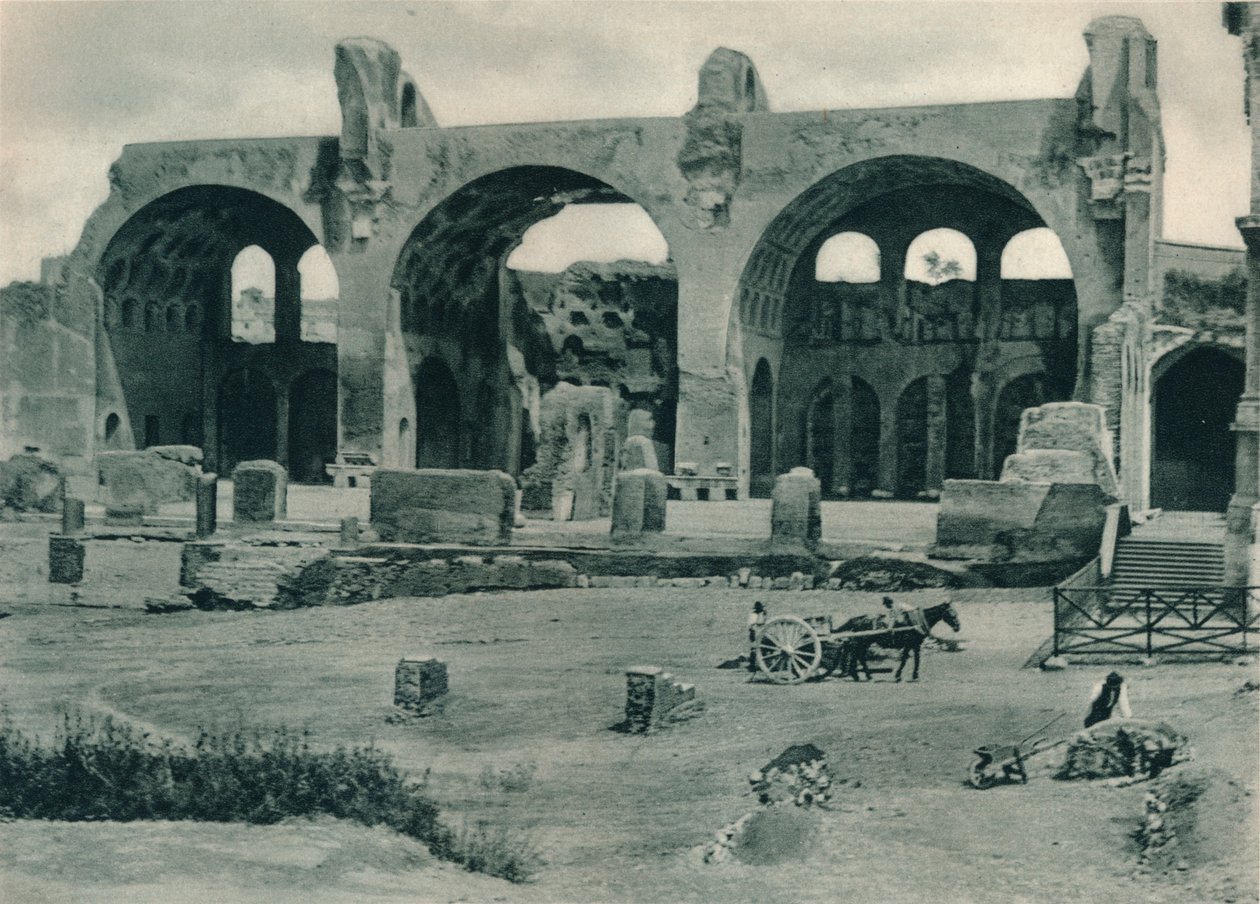 Basilique de Maxence et Constantin dans le Forum Romanum, Rome, Italie, 1927 - Eugen Poppel