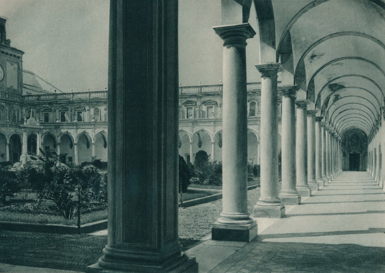 Cloîtres du monastère de San Martino, près de Naples, Italie, 1927 - Eugen Poppel