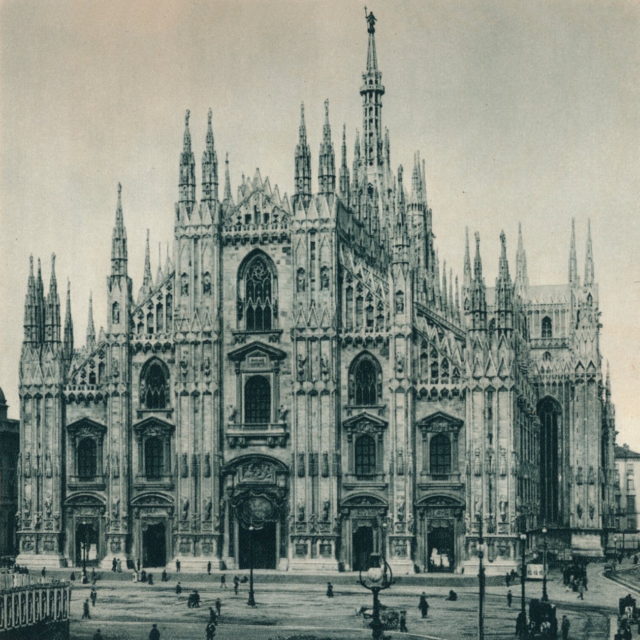 Façade du Duomo, Milan, Italie, 1927 - Eugen Poppel