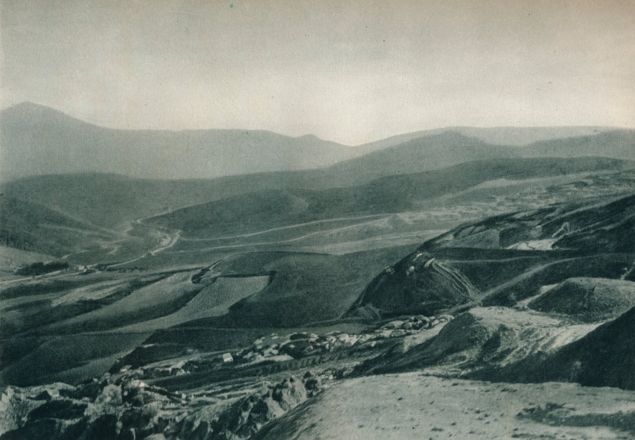 Vue des mines de soufre, Agrigente, Sicile, Italie, 1927 - Eugen Poppel