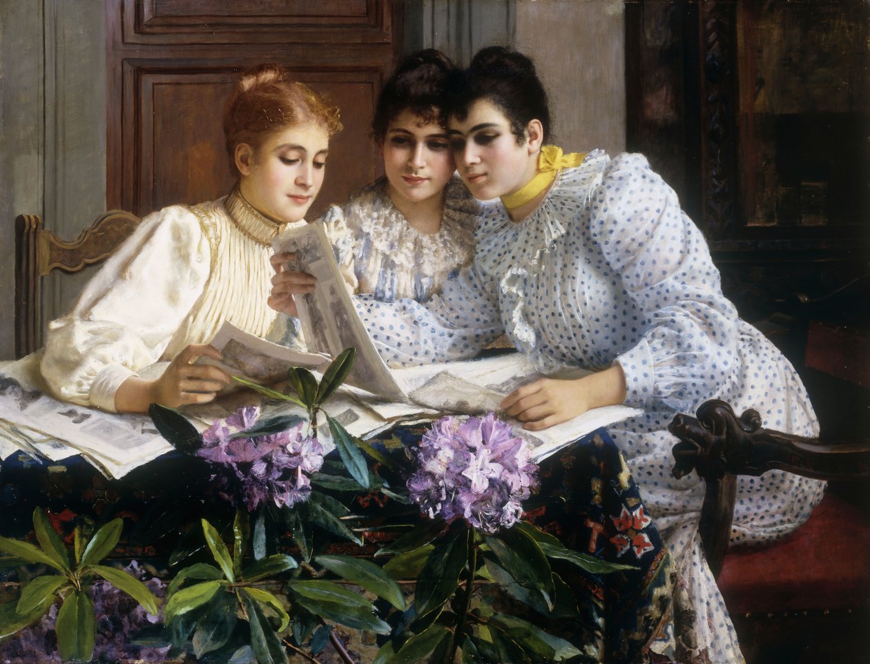Choisir le trousseau - Eugen von Blaas