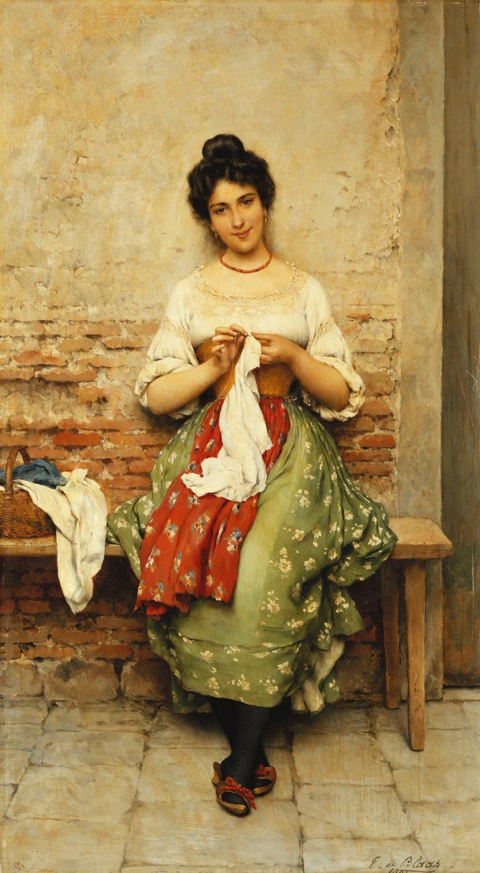 La couturière, 1901 - Eugen von Blaas