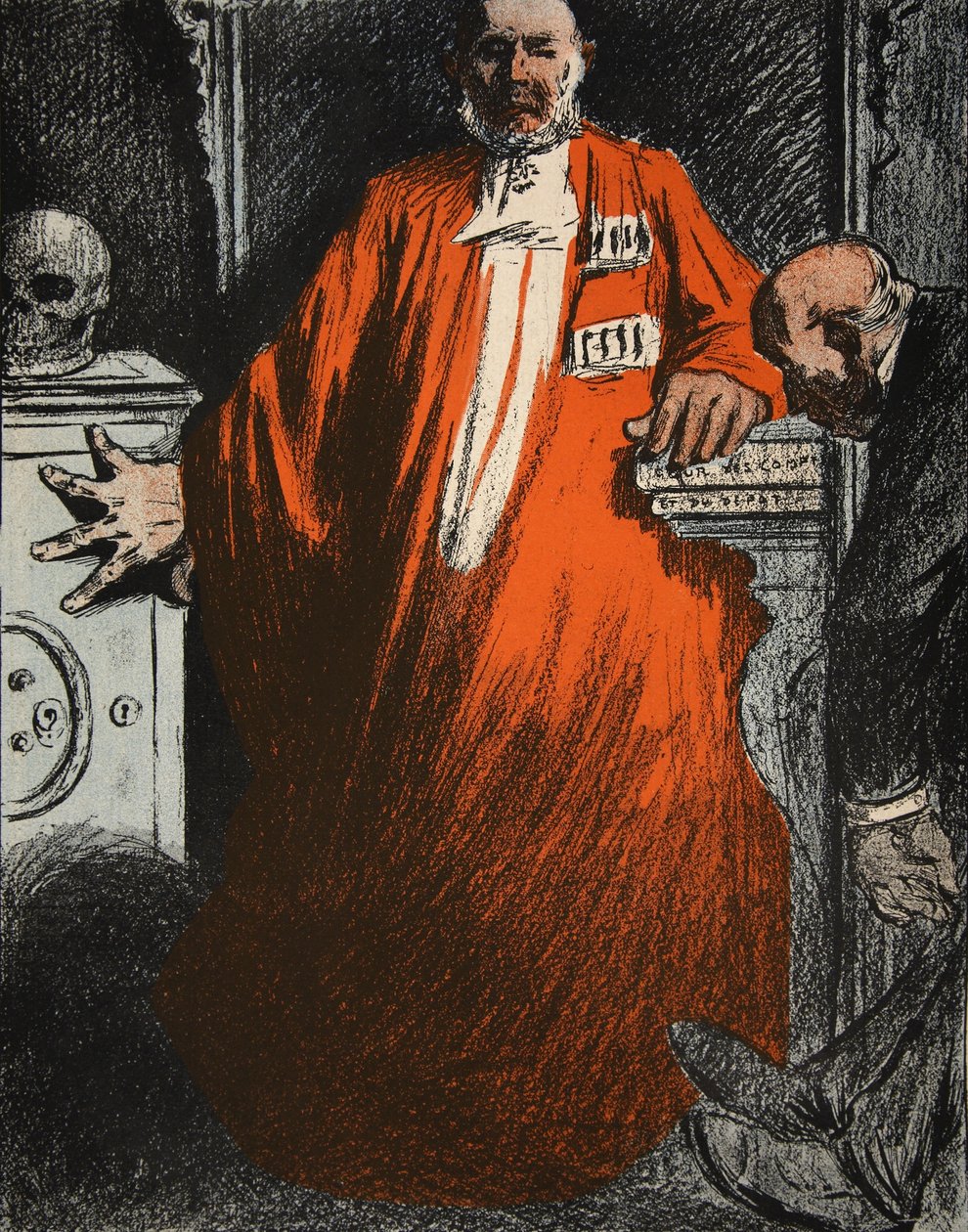 Un juge en pleine tenue, illustration de 