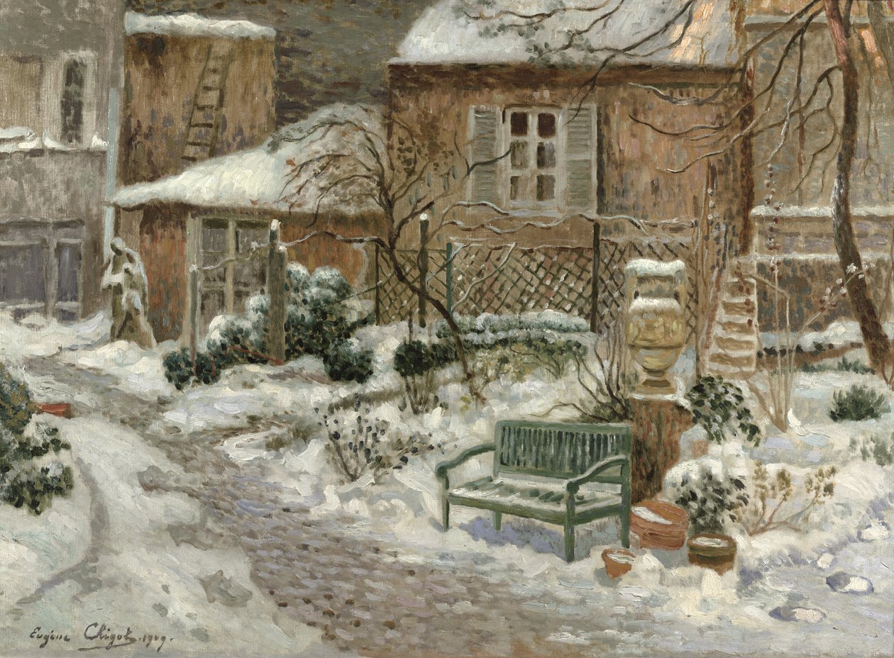 Le Jardin sous la neige, 1909 - Eugene Chigot