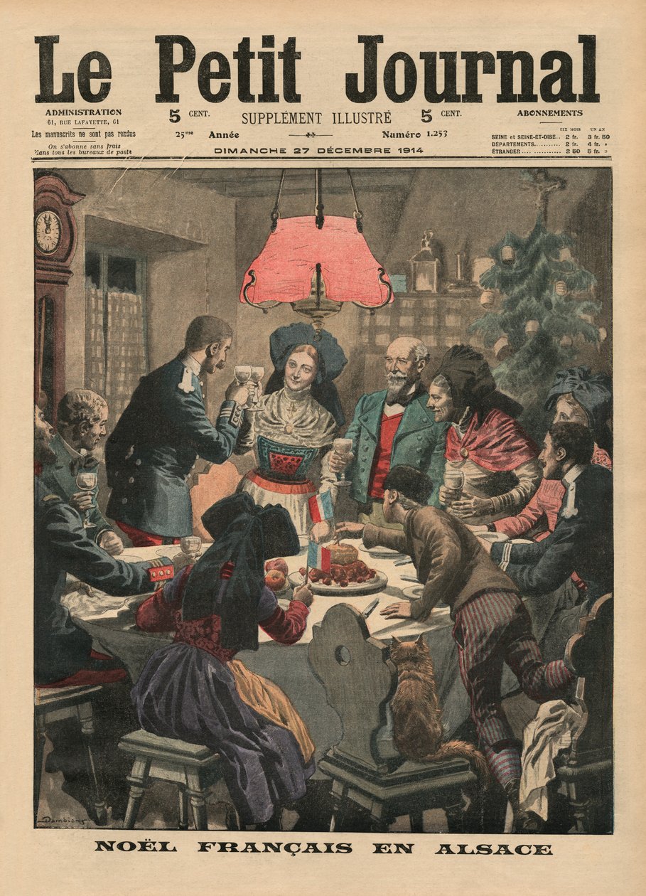 Noël français en Alsace, illustration de couverture de 