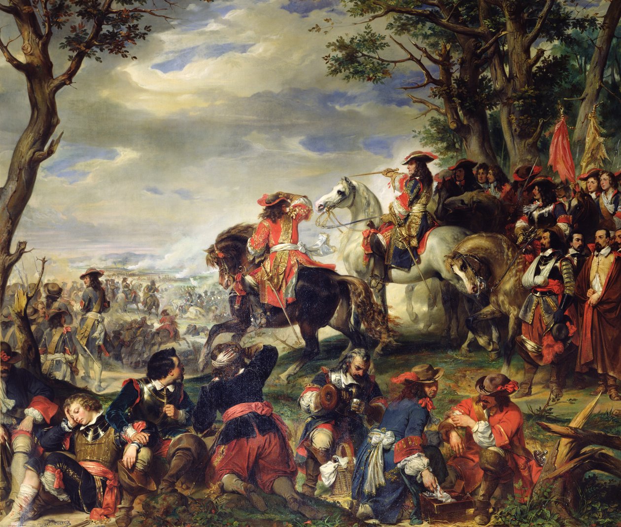 Bataille de Marseille, 4 octobre 1693, 1837 - Eugene Deveria