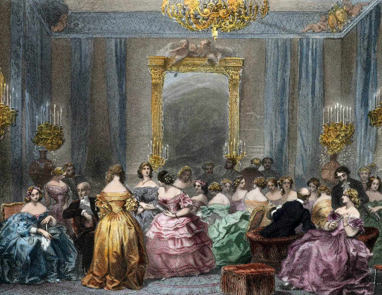 Salon de la haute société - Eugene Louis Lami