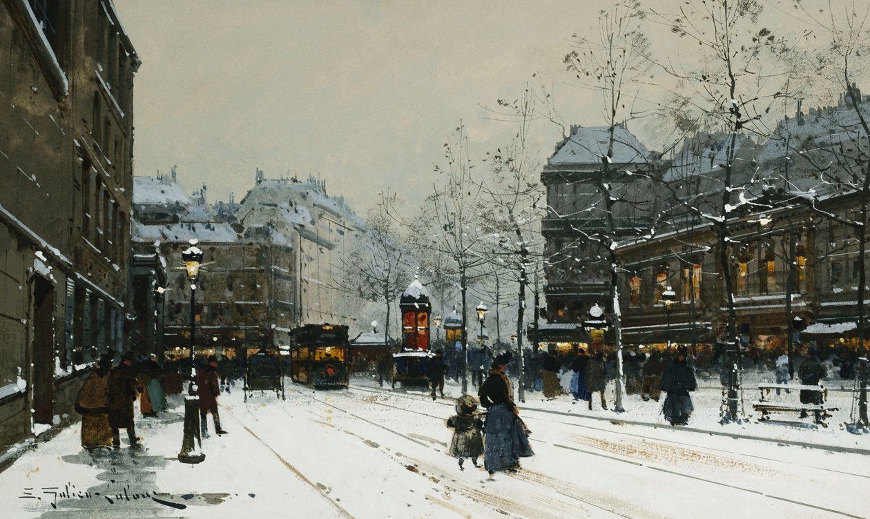 Gare du Nord, Paris - Eugene Galien Laloue