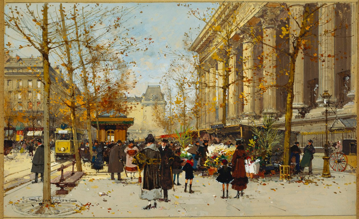 Promenade fleurie - Eugene Galien Laloue