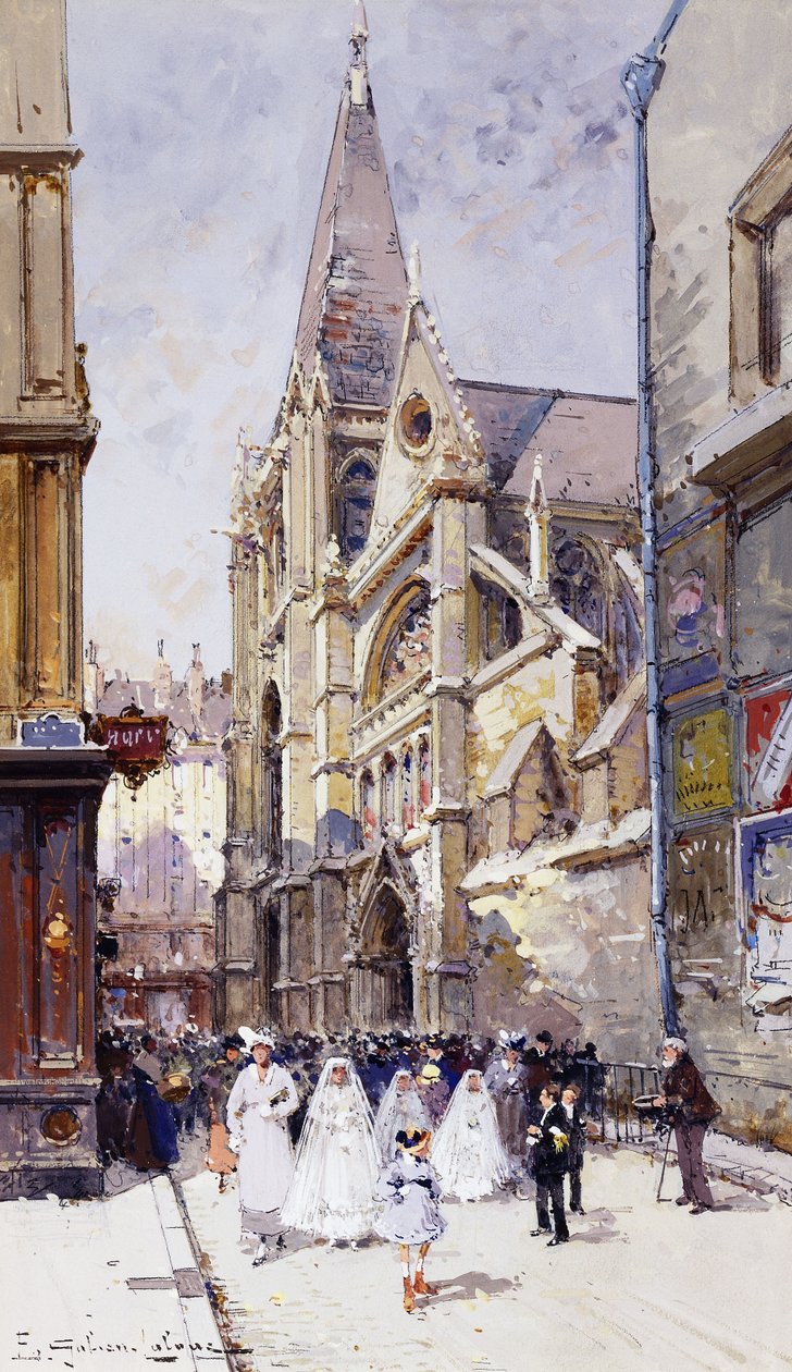 Les Communiantes à Paris - Eugene Galien Laloue