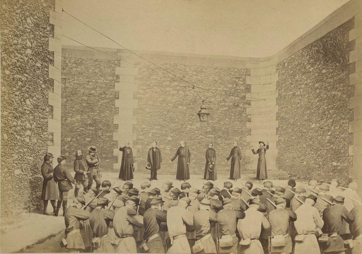 Exécution des otages, prison de la Roquette, le 24 mai 1871 - Eugene Appert