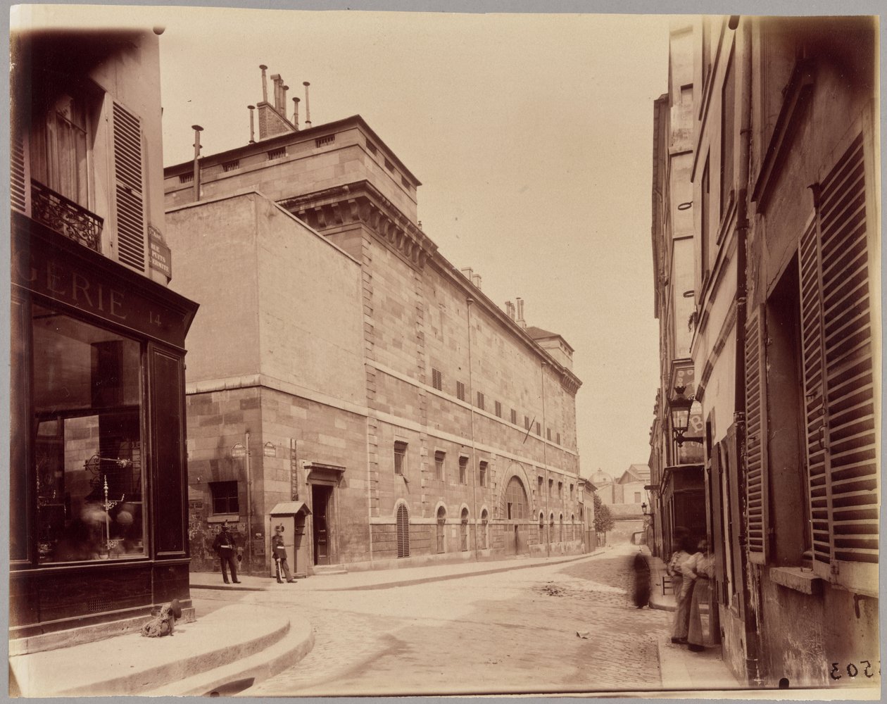 La prison Sainte-Pélagie, rue du Puits-de-l