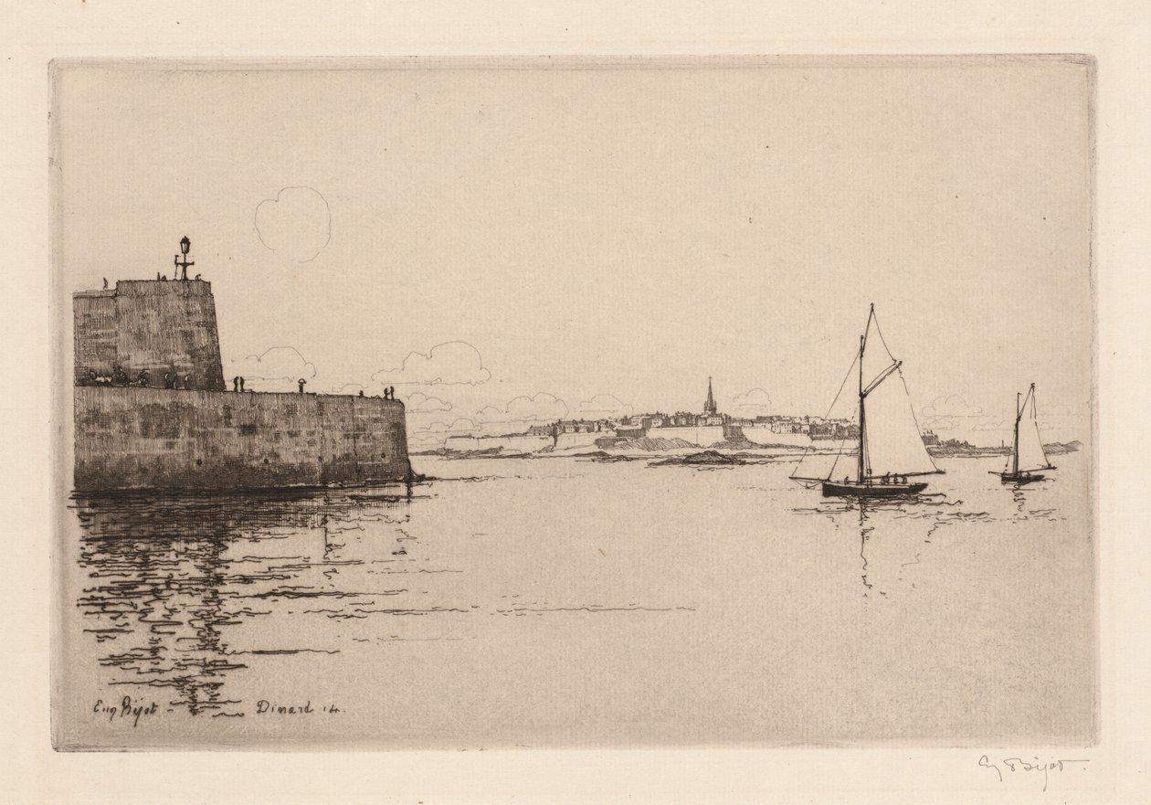 Saint-Malo vu de Dinard, 1914 - Eugene Bejot