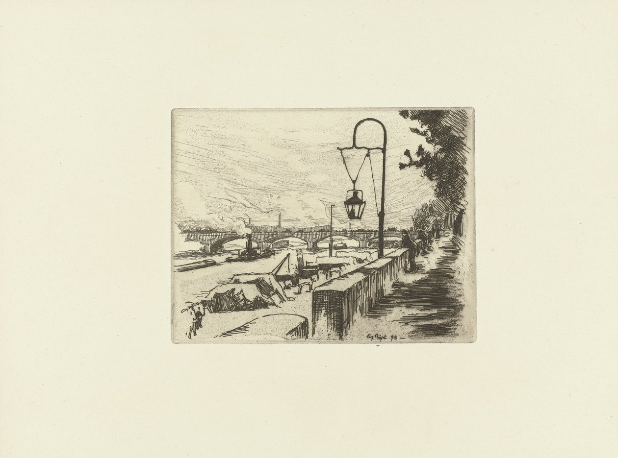 Vue de la ville avec le pont d