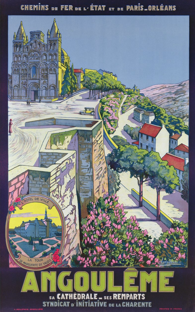 Affiche publicitaire pour Angoulême - Eugene Charles Paul Vavasseur