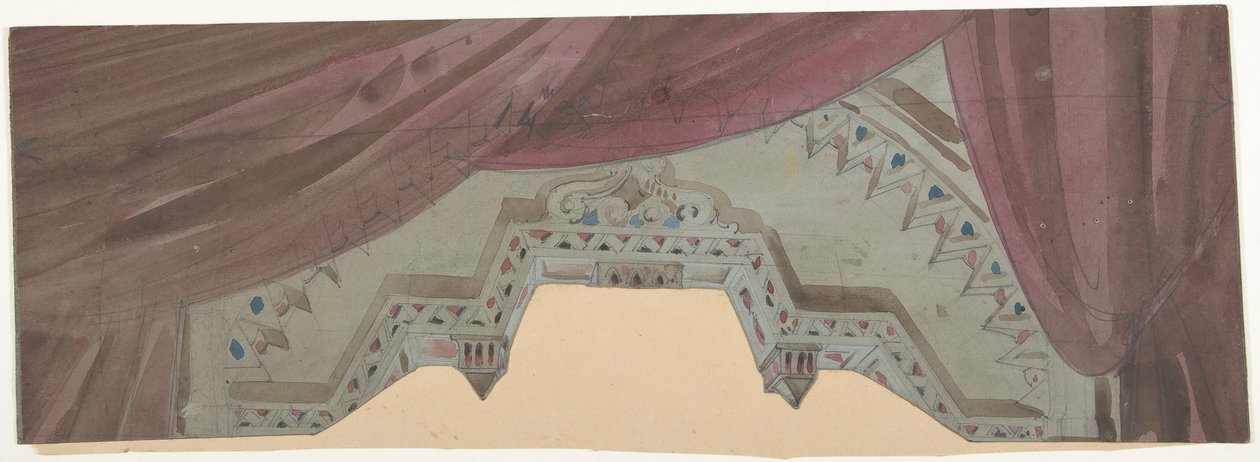 Conception pour un décor de scène à l