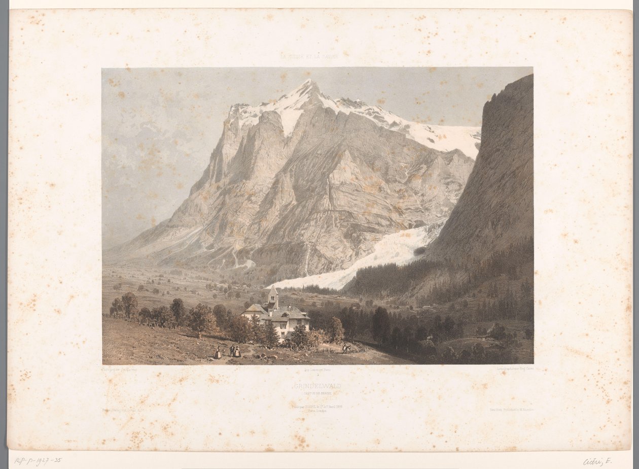 Vue de Grindelwald - Eugene Ciceri
