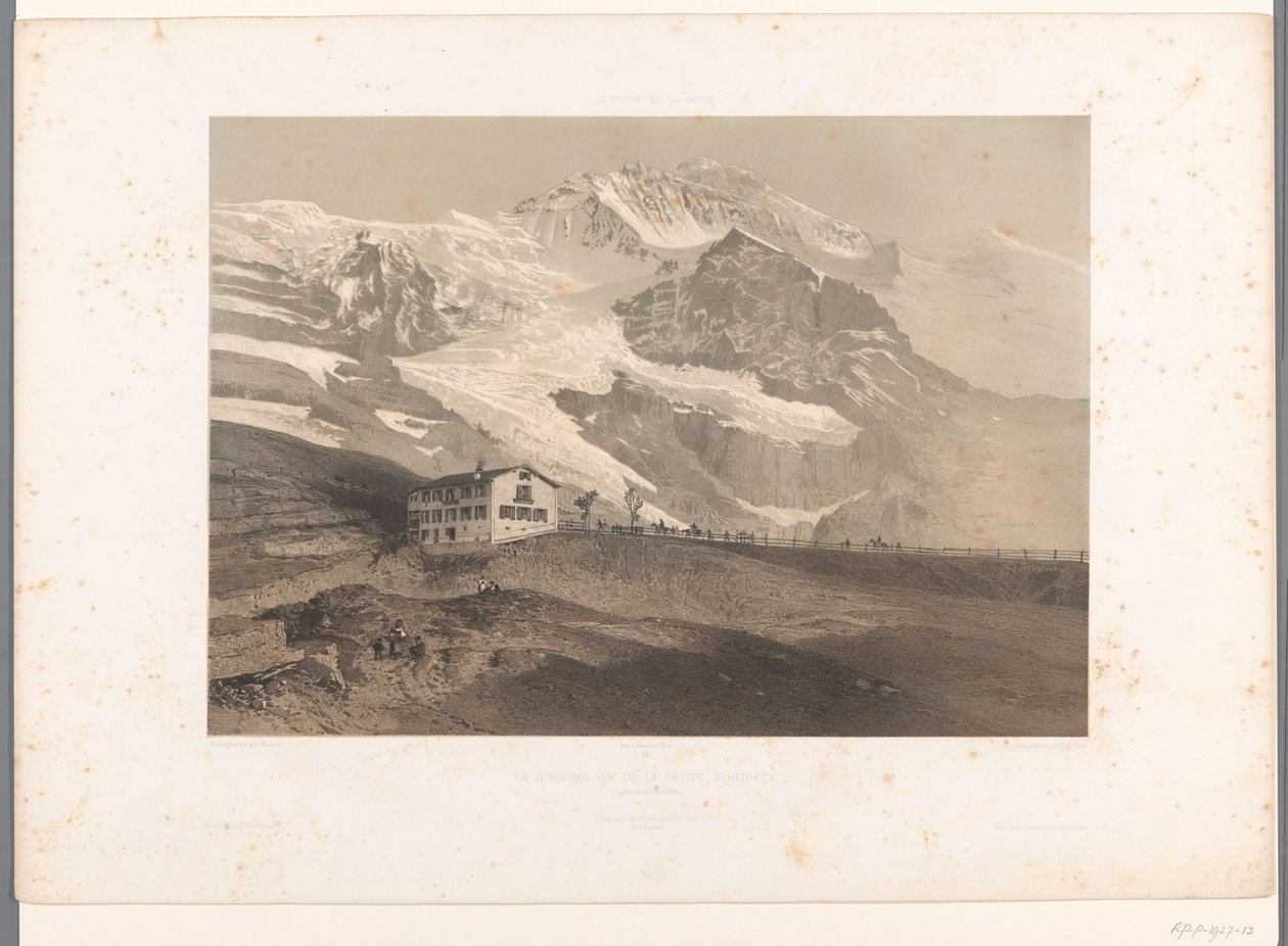 Vue de la Jungfrau depuis la Kleine Scheidegg - Eugene Ciceri