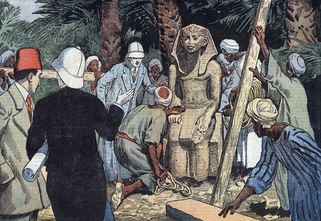 Découverte sur la statue de Sésostris III en 1862 - Eugene Damblans