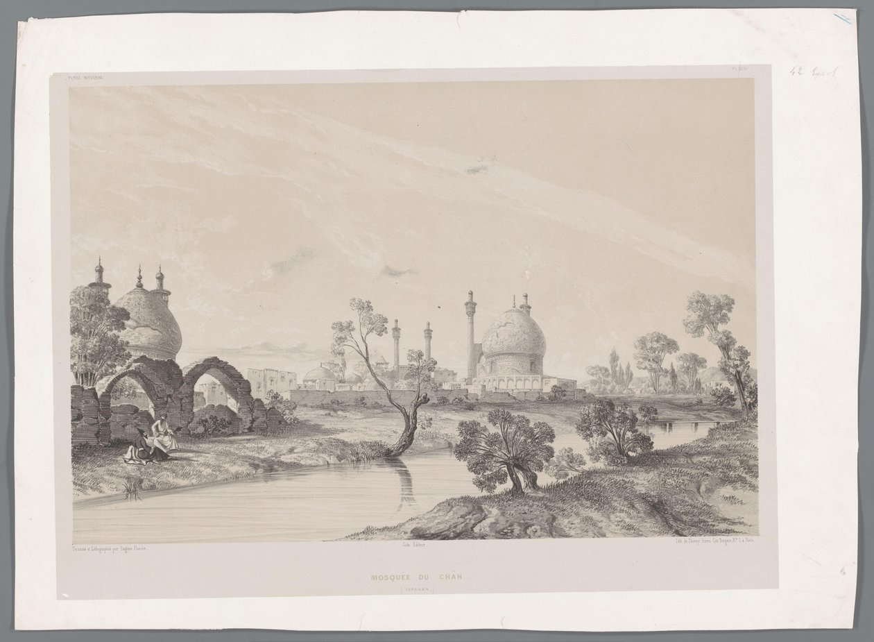 Mosquée du Chah à Ispahan - Eugene Flandin