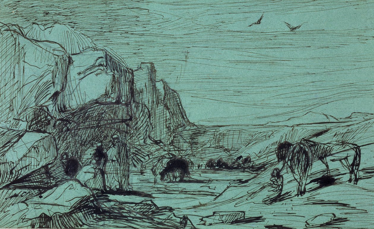 Halte dans le désert - Eugène Fromentin