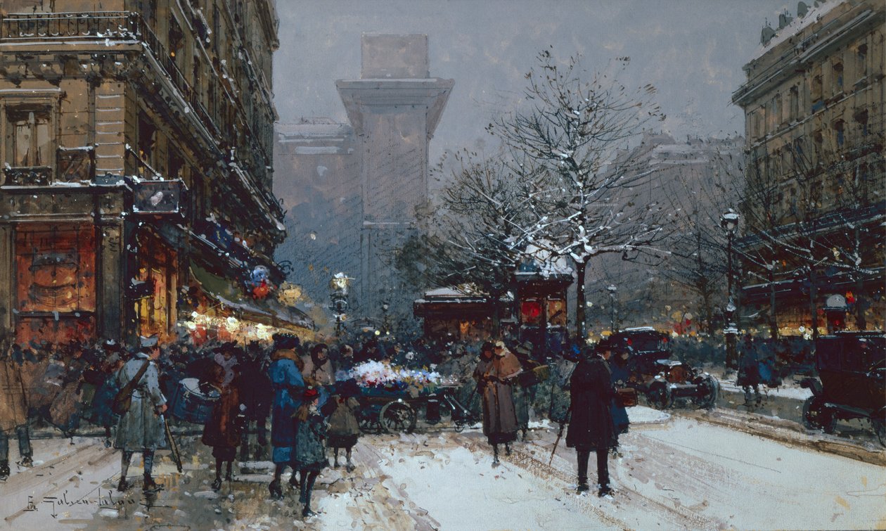 Porte Saint-Denis, Paris - Eugene Galien Laloue