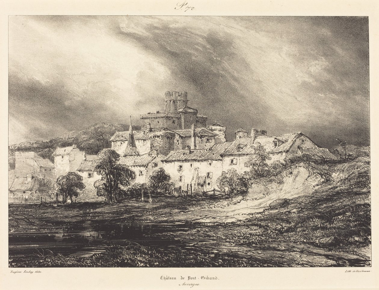 Château de Pont-Gibaud - Eugene Isabey