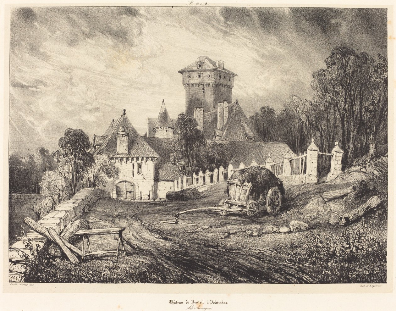 Château de Pesteil à Polminhac - Eugene Isabey