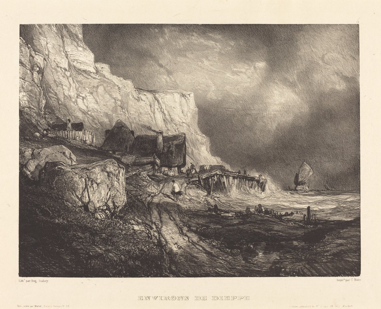 Environs de Dieppe - Eugene Isabey
