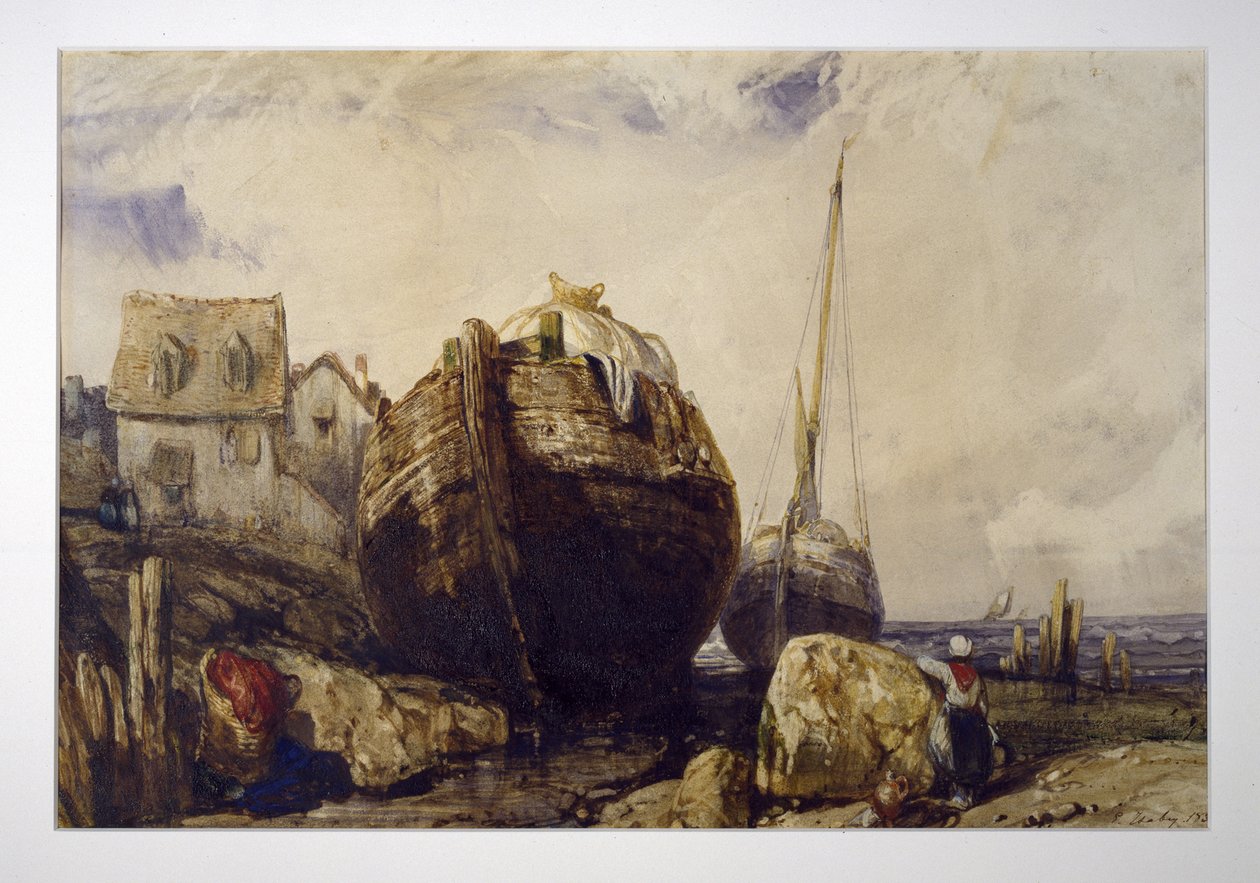 Bateaux de pêche - Eugene Isabey