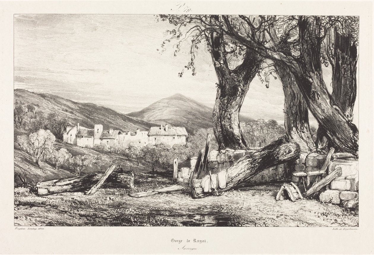 Gorge de Royat, Auvergne - Eugene Isabey