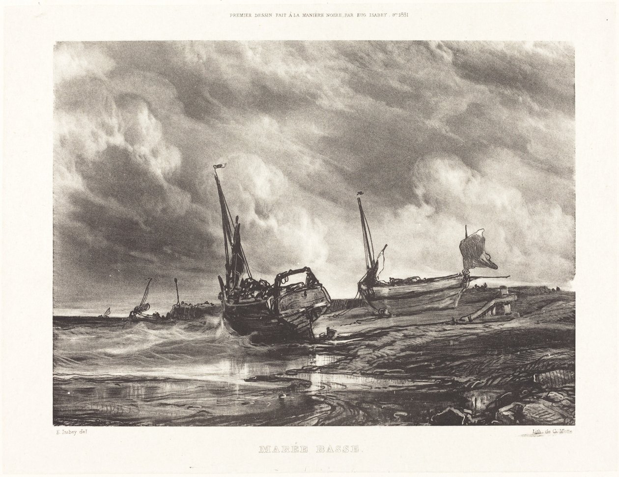 Marée basse - Eugene Isabey