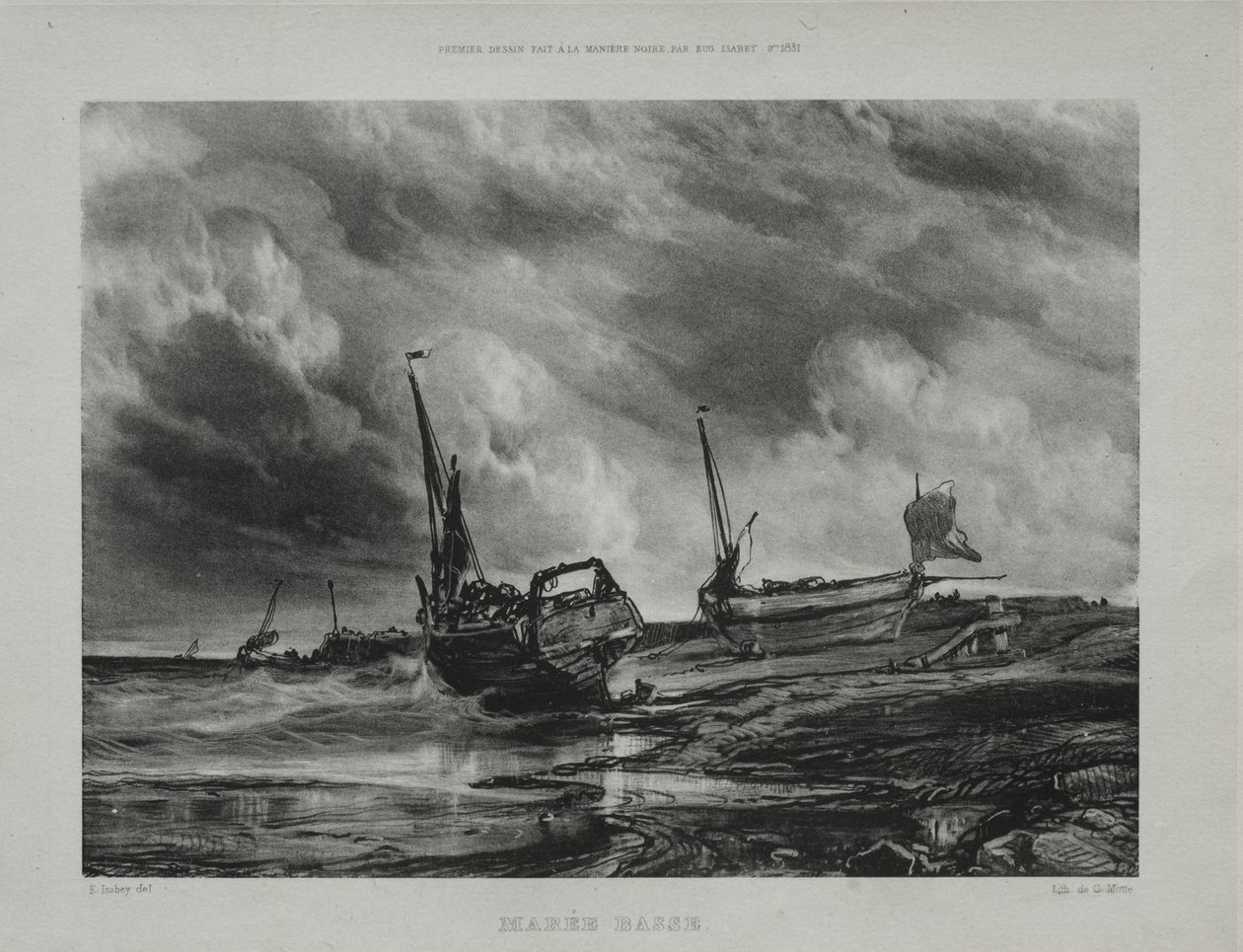 Marée basse - Eugene Isabey