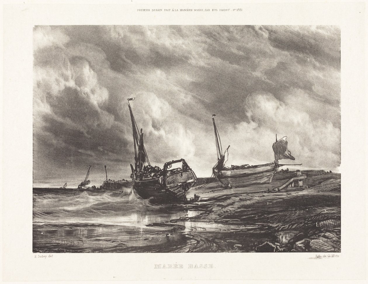 Marée Basse (Low Tide) - Eugene Isabey