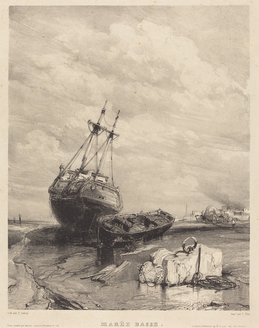 Marée Basse - Eugene Isabey