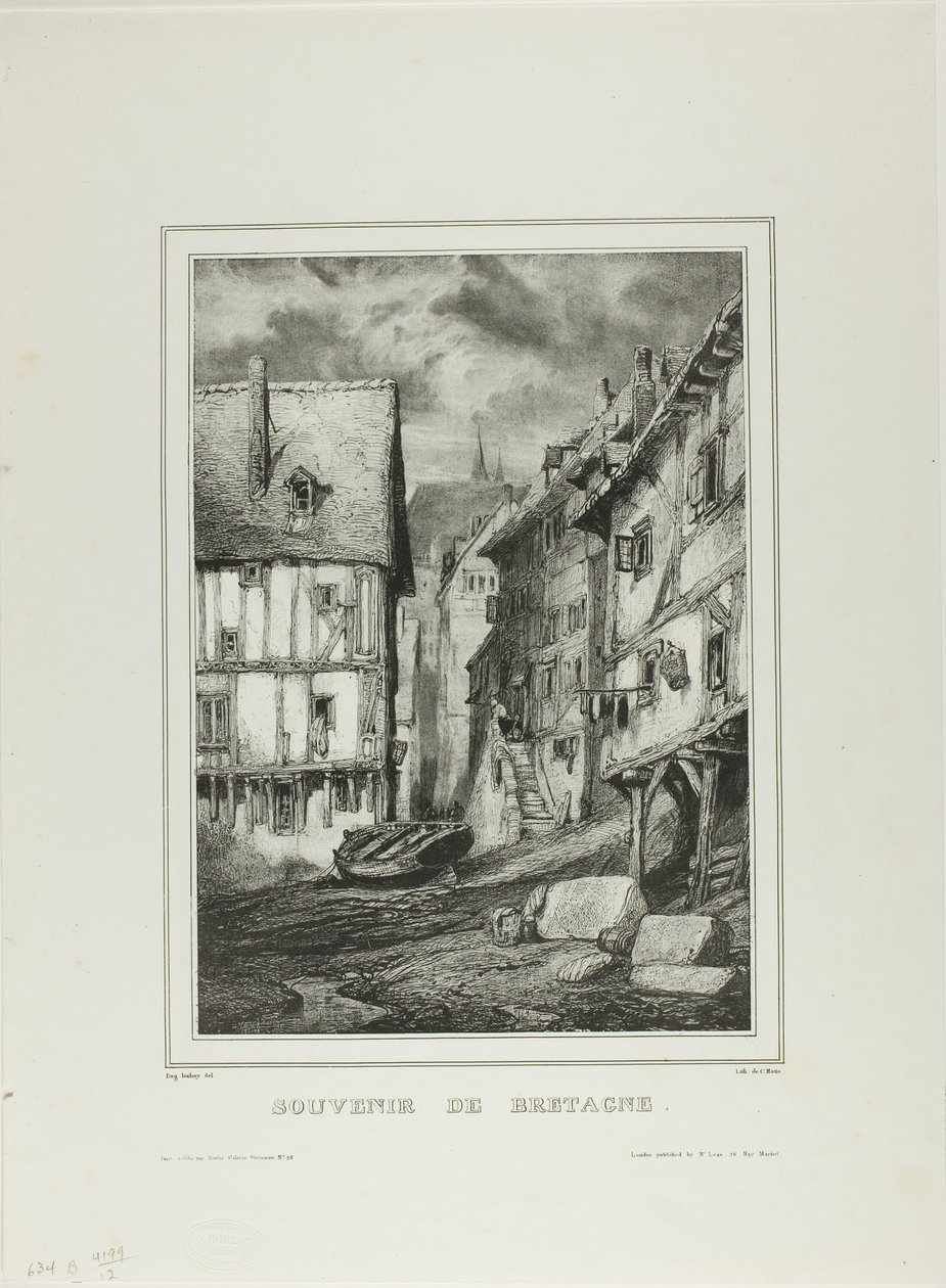 Planche quatre, de Souvenir de Bretagne - Eugene Isabey