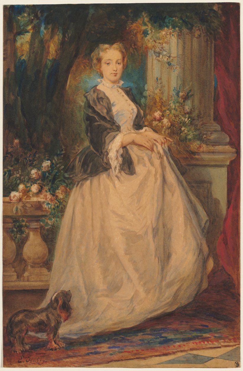 Portrait de Madame Thomas (née Camille Boucher) - Eugene Isabey