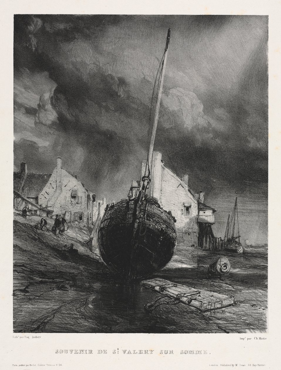 Six Marines : Souvenir de Saint Valéry sur Somme - Eugene Isabey