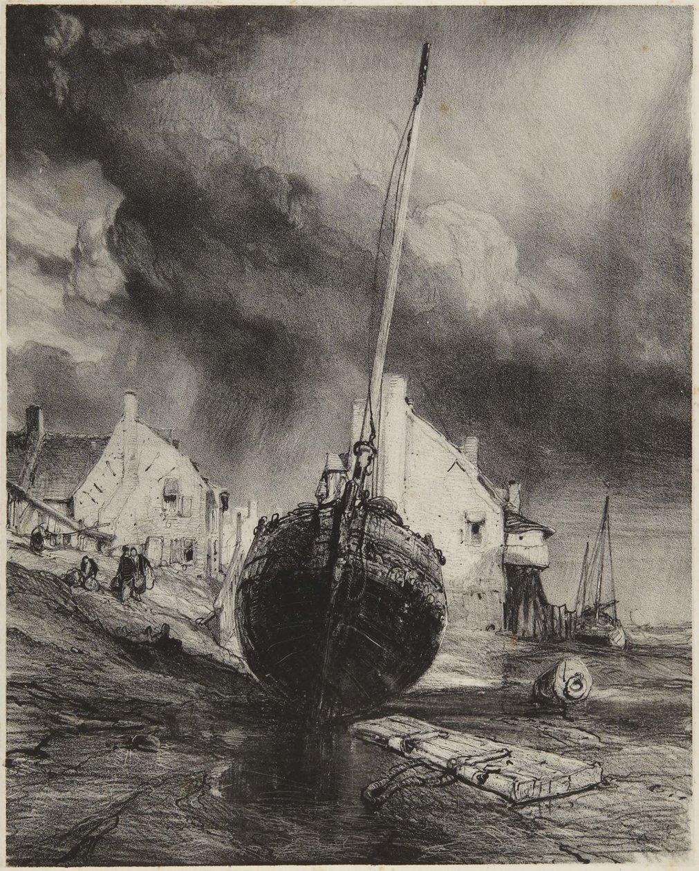 Souvenir de St. Valery sur Somme - Eugene Isabey