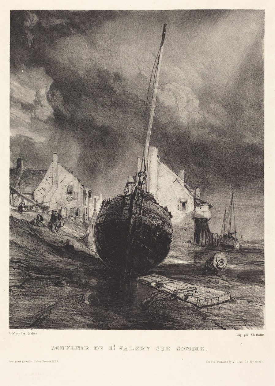 Souvenir de Saint-Valéry-sur-Somme - Eugene Isabey