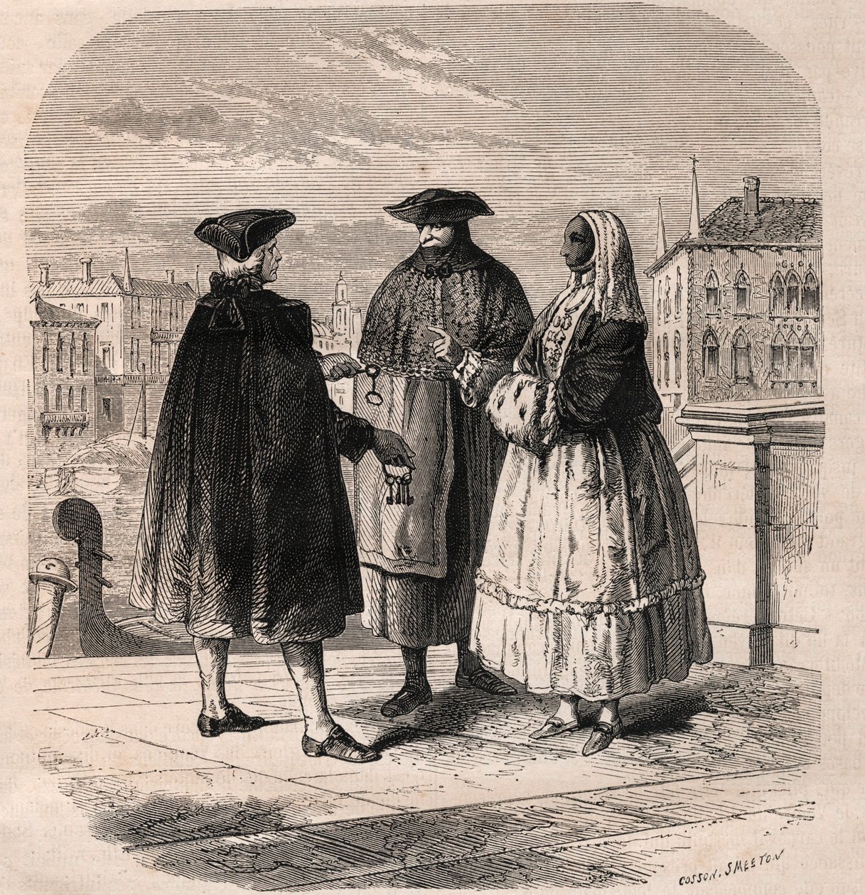 Le locataire des salles de théâtre à Venise - Les Métiers de Venise - Eugene Joseph (after) Viollat