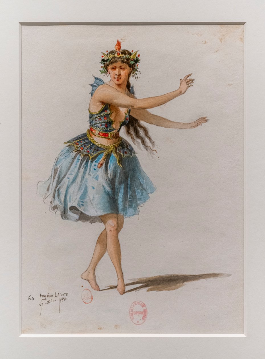 La Korrigane. Ballet de Charles-Marie Widor, modèle de costume - Eugene Lacoste
