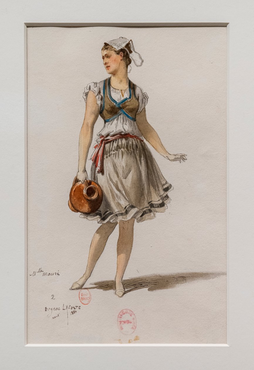 La Korrigane. Ballet de Charles-Marie Widor, modèle de costume - Eugene Lacoste