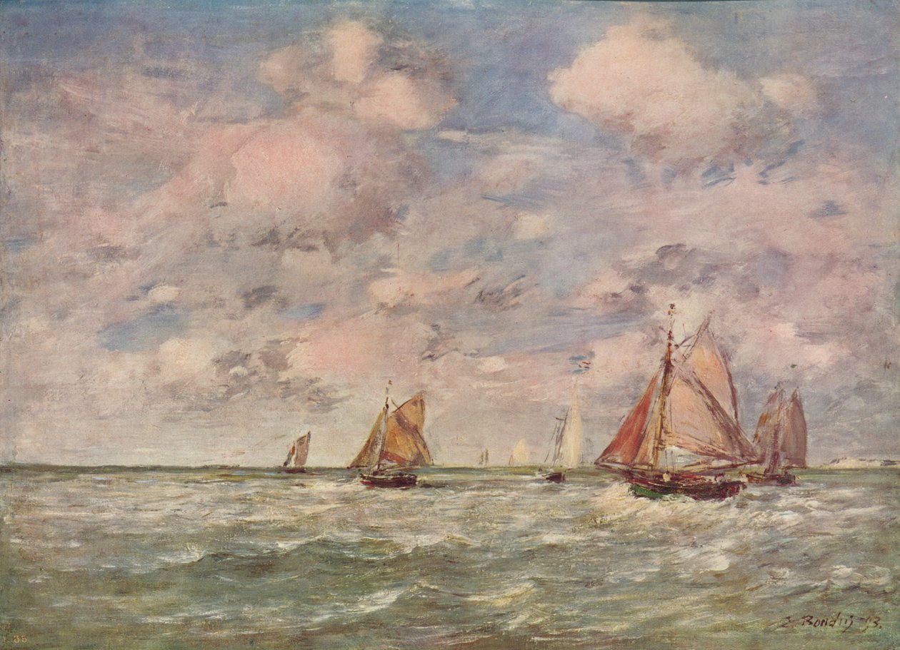 Un paysage marin, c. 1850 - Eugene Louis Boudin