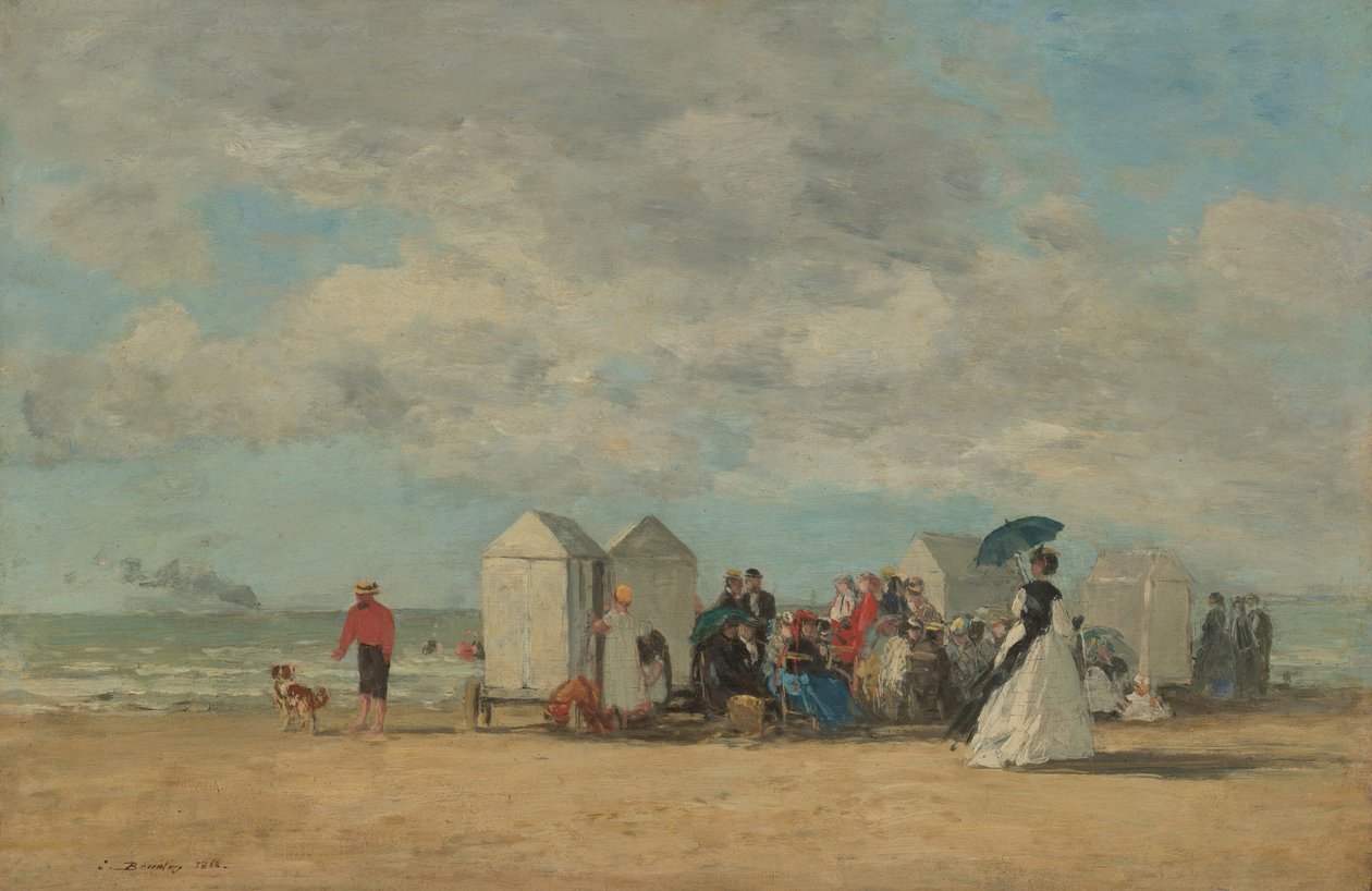 Scène de plage - Eugene Louis Boudin