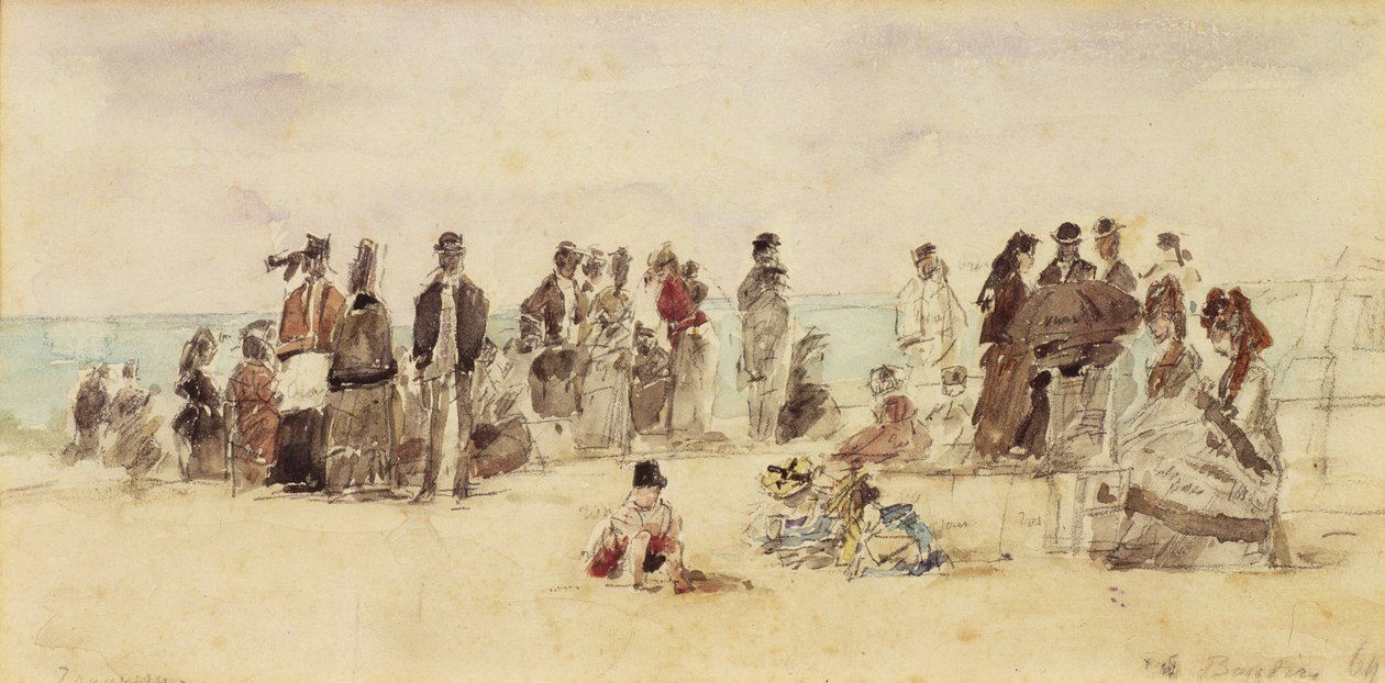 Scène de Plage, 1864 - Eugene Louis Boudin