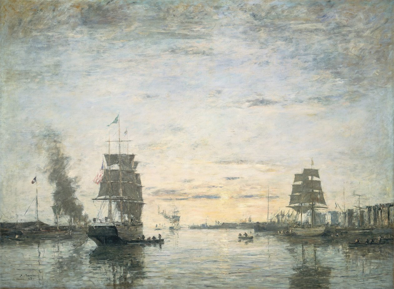 Entrée du port, Le Havre, 1883 - Eugene Louis Boudin