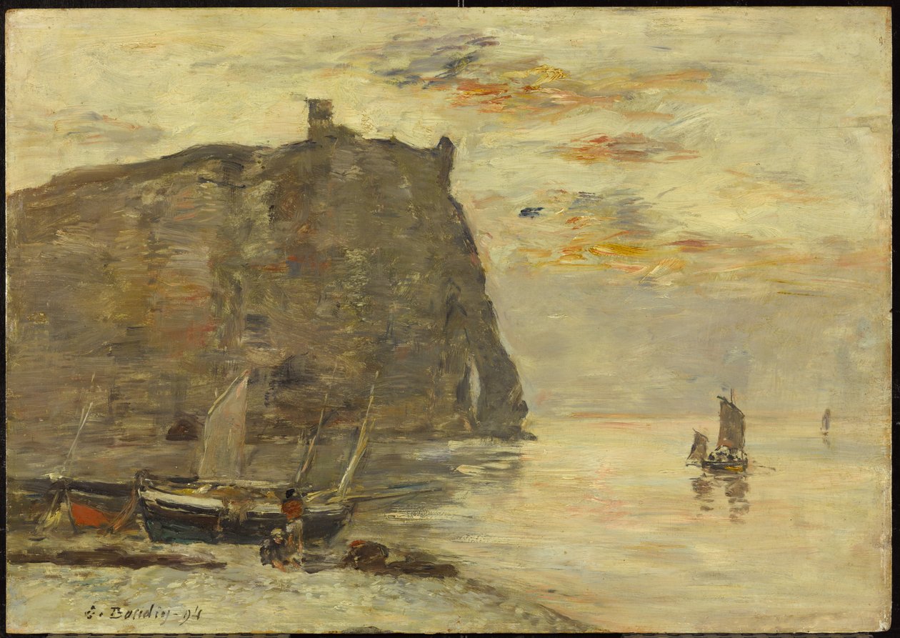 Falaises à Étretat, 1894 - Eugene Louis Boudin