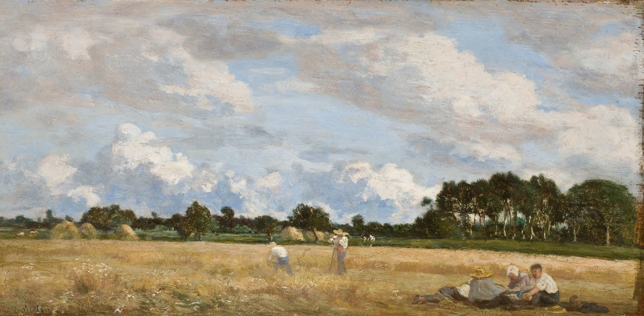 Les Foins, vers 1870-90 - Eugene Louis Boudin
