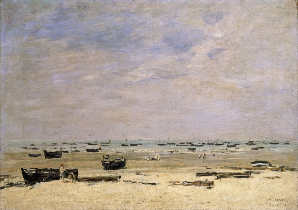 Berck le Rivage à Marée Basse, 1882 - Eugene Louis Boudin